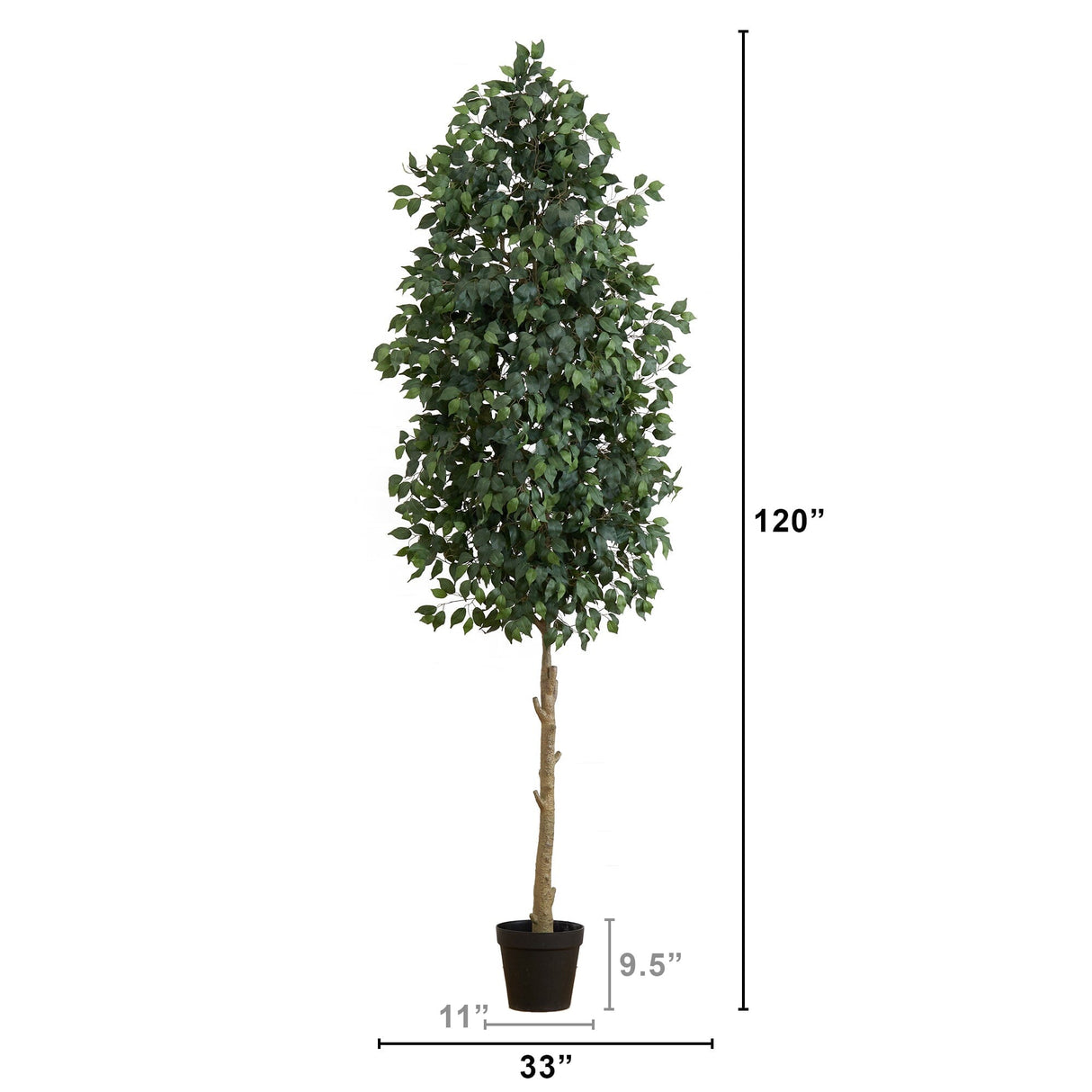 10’ Artificial Ficus Tree