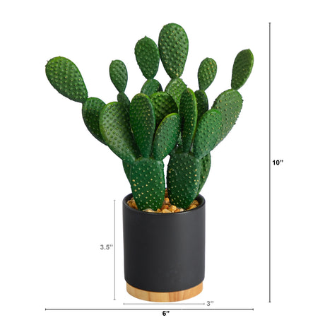 10” Cactus Succulent Artificial Plant in Planter