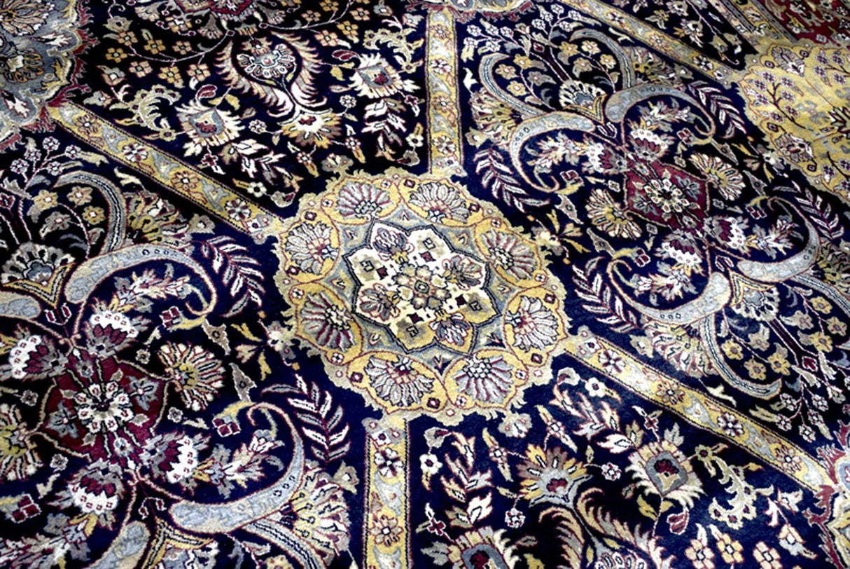 10x14 Rug | Mashad Handmade Handspun Wool Area Rug