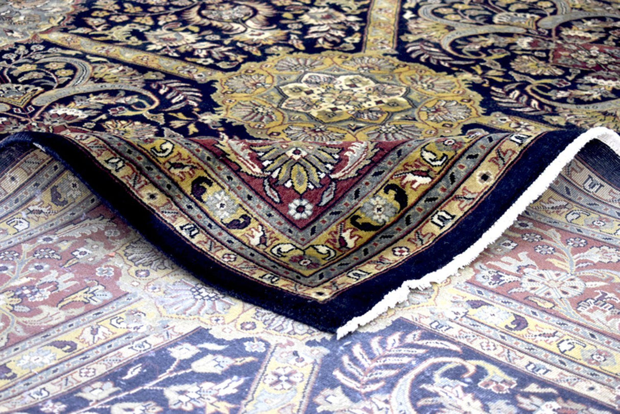 10x14 Rug | Mashad Handmade Handspun Wool Area Rug