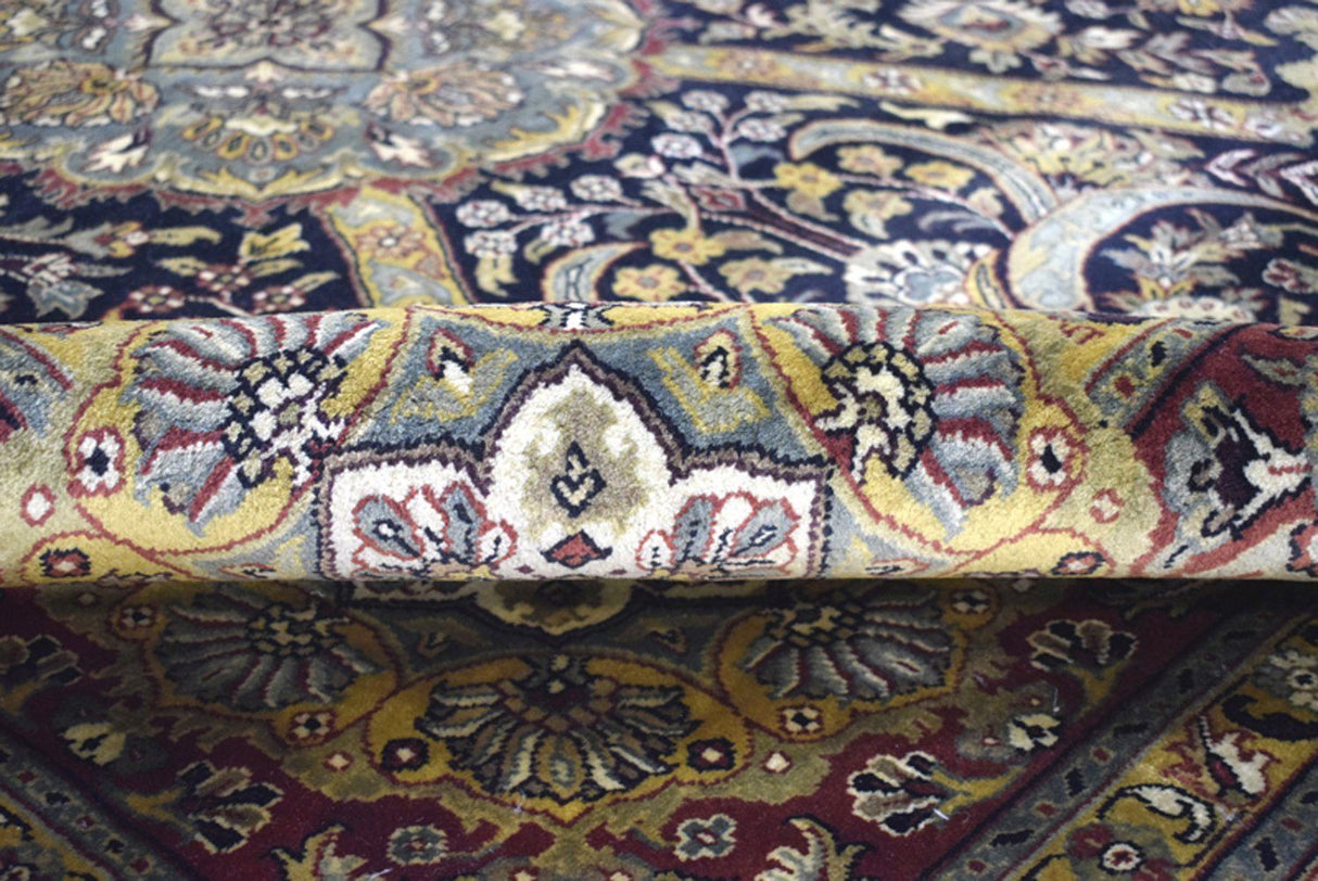 10x14 Rug | Mashad Handmade Handspun Wool Area Rug