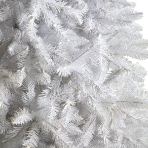 11’ Slim White Artificial Christmas Tree with 950 Warm White LED Lights and 2836 Bendable Branches