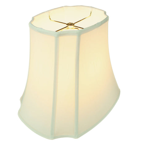 12"W x 12"H French Oval Piped Egg Shell Lamp