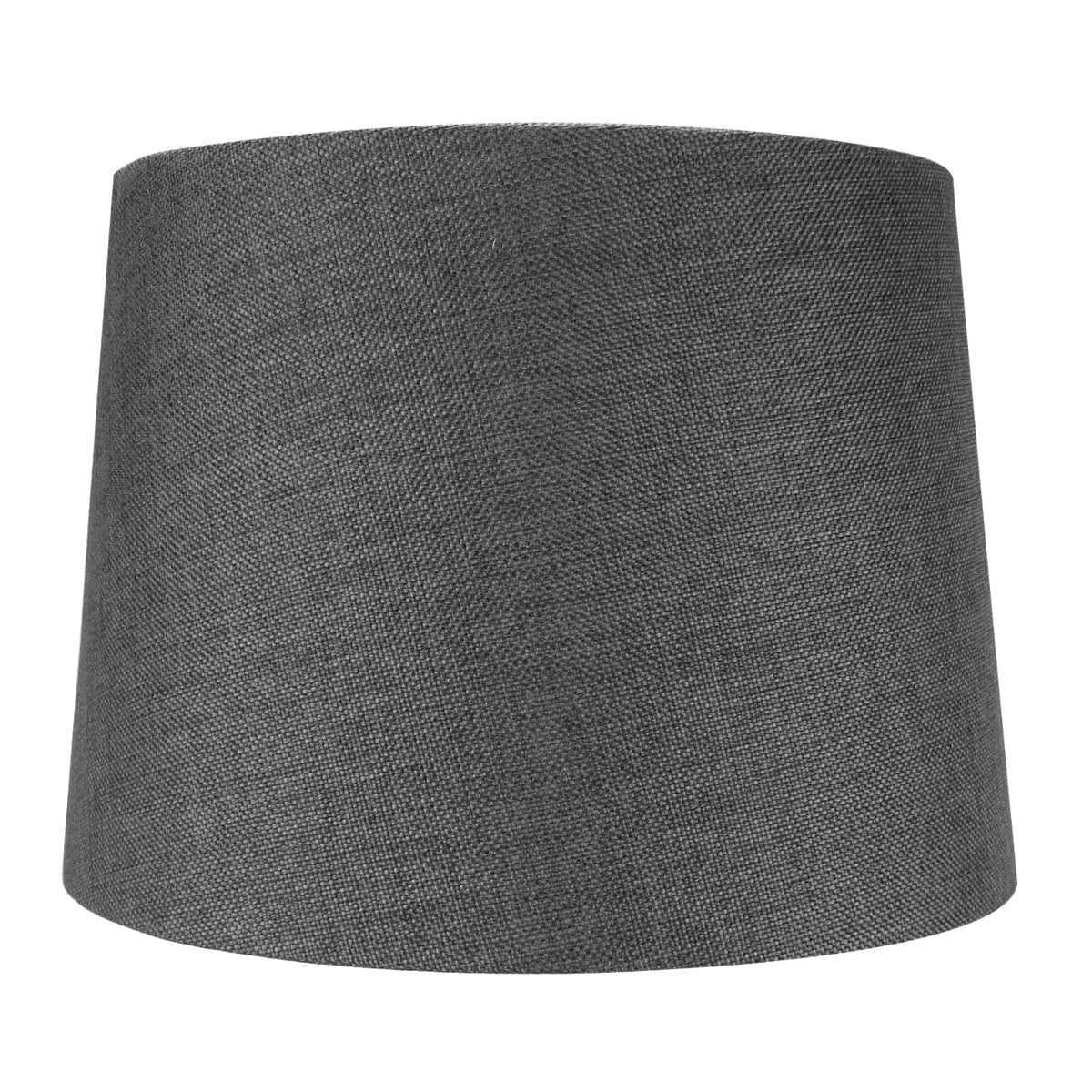 14"W 2 Light Swag Plug-In Pendant Granite Gray Burlap with Diffuser White Cord