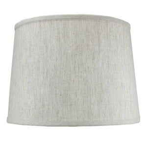 14"W x 10"H Textured Oatmeal Drum Shade