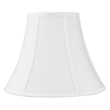 14"W x 11"H White Bell Shantung Lampshade