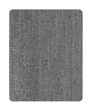 14"W x 7"H Granite Grey Burlap Hardback Drum Lampshade