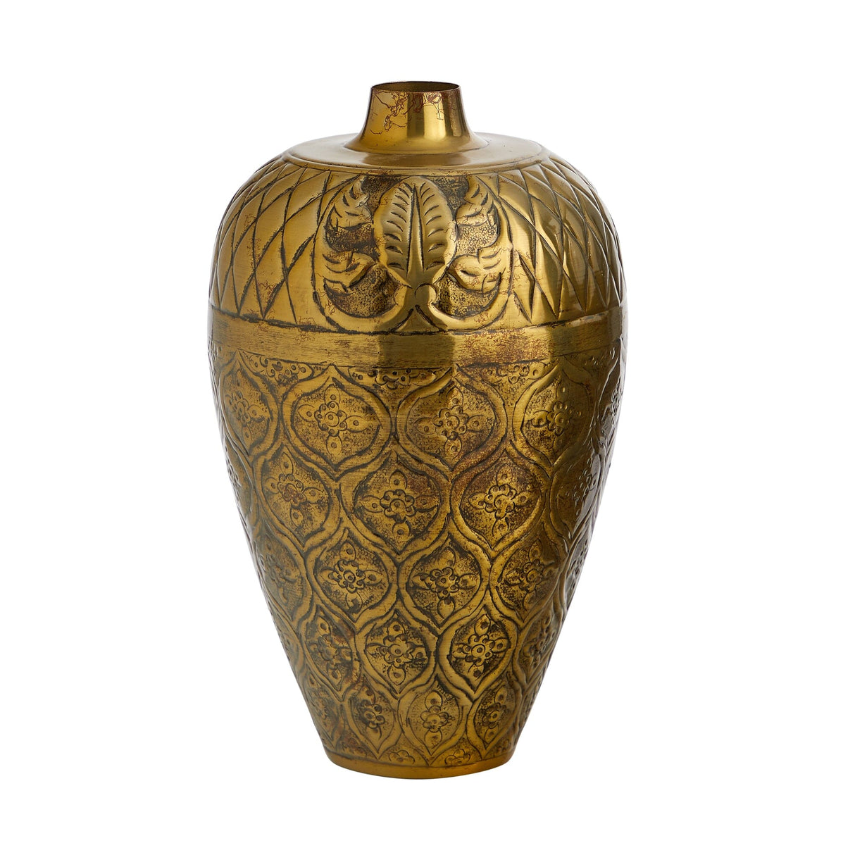 15” Gold Antique Urn