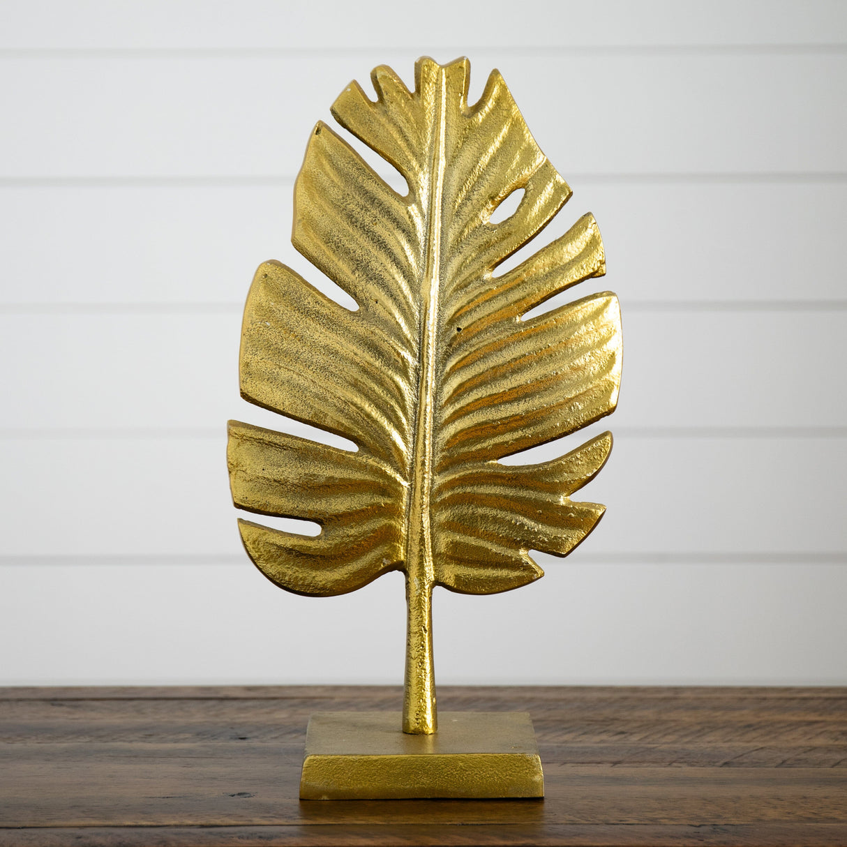 15.5” Golden Leaf Decorative Accent