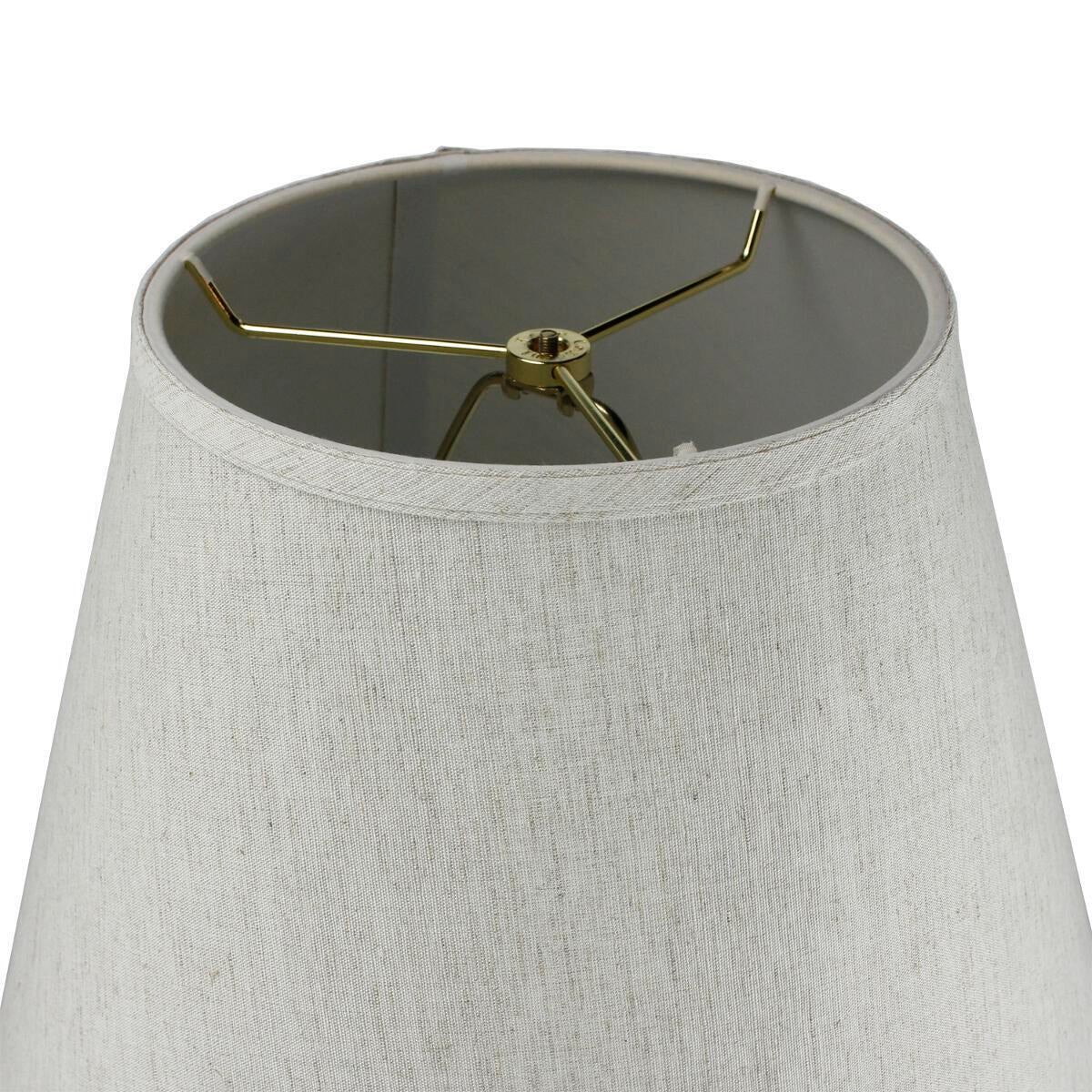 16"W 1 Light Swag Plug-In Pendant Textured Oatmeal Shade Black Cord