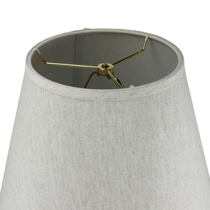 16"W 1 Light Swag Plug-In Pendant Textured Oatmeal Shade Black Cord