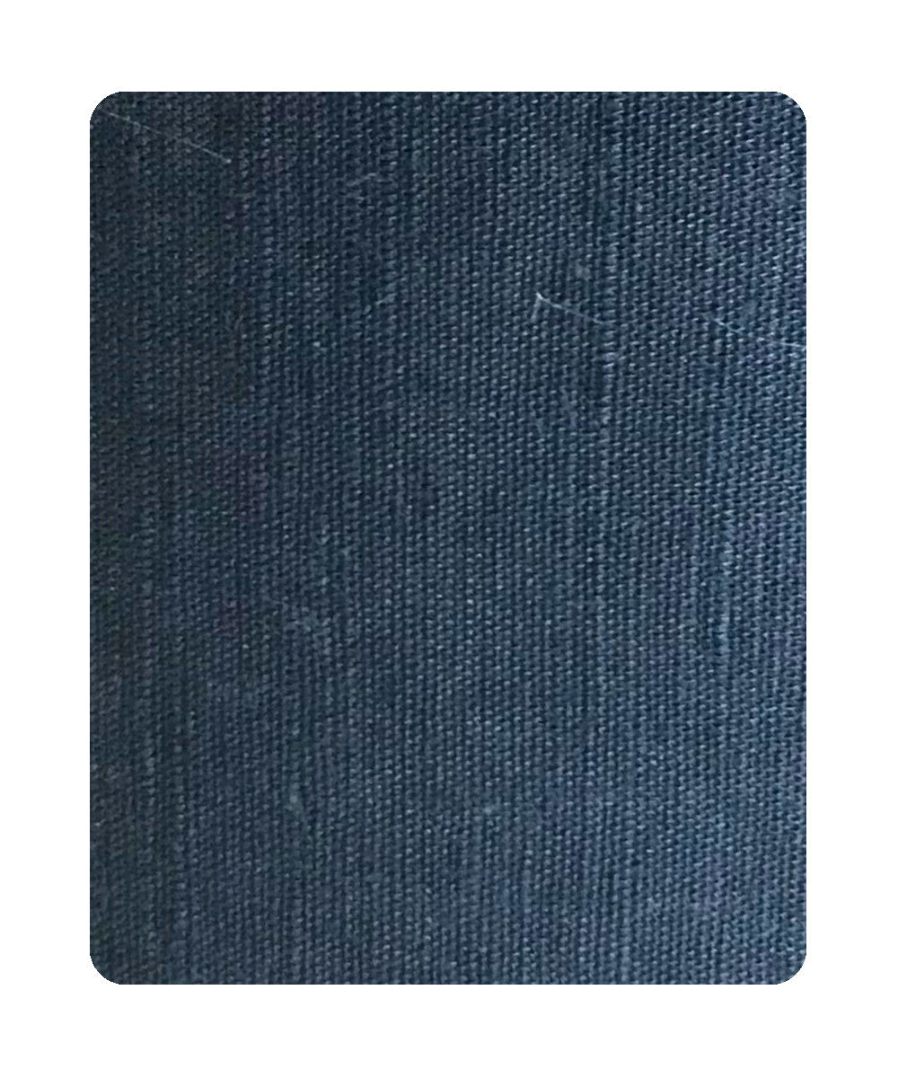 16"W x 10"H Shallow Drum Hard Back Textured Slate Blue