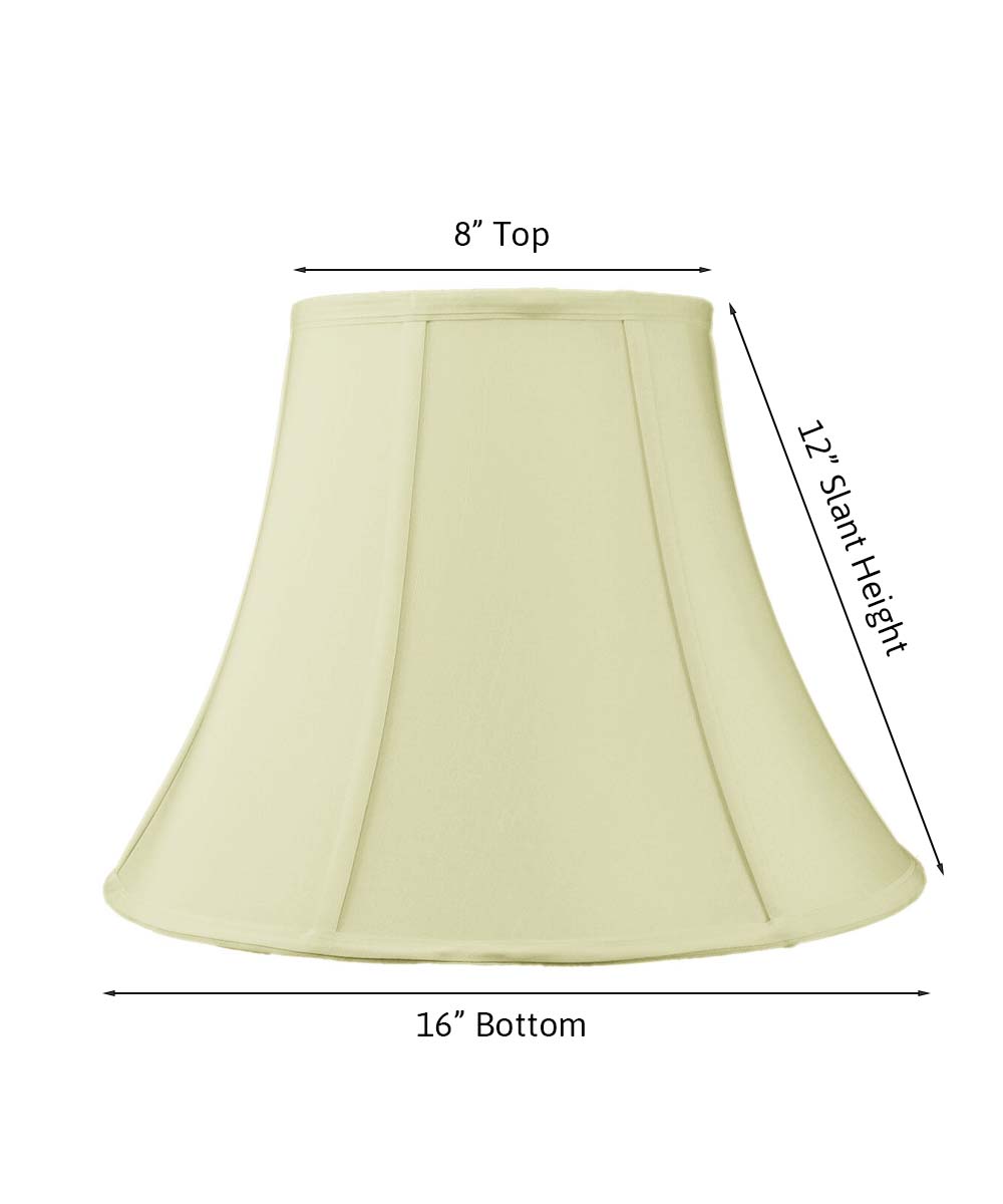 16"W x 12"H Egg Shell Shantung Bell Lampshade