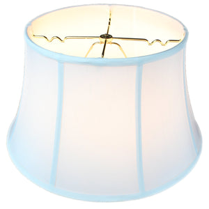 17"W x 10"H White Floor Shantung Lampshade