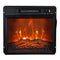 18" Modern Black Insert Electric Fireplace with Remote Control