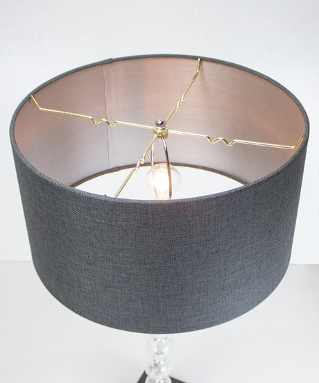 18"W x 10"H Granite Grey Drum Lampshade