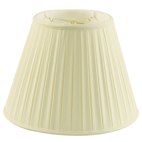 18"W x 14"H Empire BoxPleat Egg Shell Lamp Shade