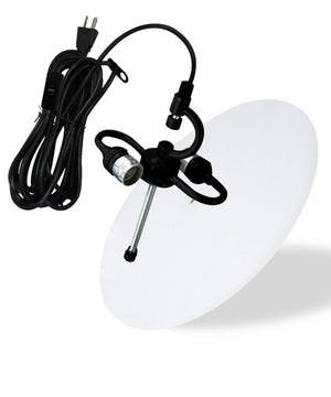 2 Light Swag Plug-In Pendant 14"w Island Paradise Blue with Diffuser, Black Cord