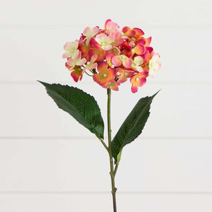 20" Artificial Hydrangea Flower Stems- Set of 3