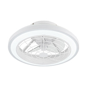 20" Ikon Modern DC Motor Flush Mount Reversible Ceiling Fan with Lighting and Remote Control