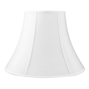 20"W x 15"H White Bell Shantung Shade