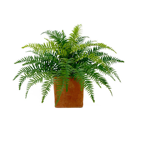 22” Artificial Fern Plant in Decorative Planter