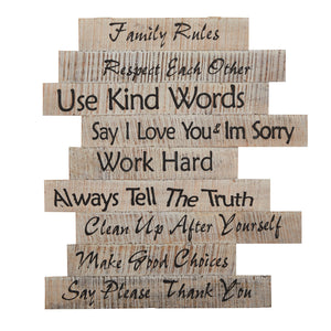 25” Farmhouse Wood Inspirational Wall Art Decor