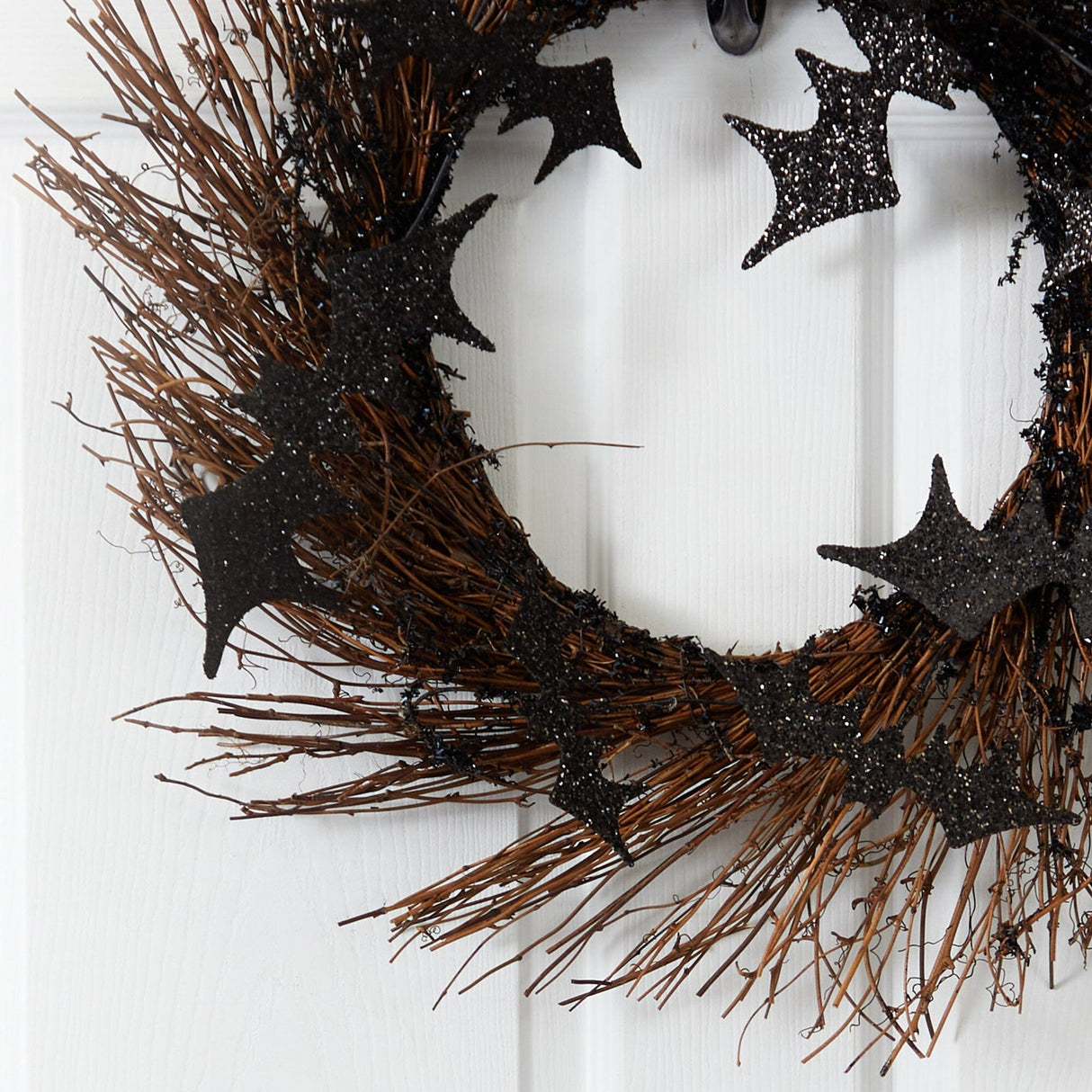 26" Halloween Bats Twig Wreath"