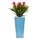 26” Triple Bromeliad Artificial Plant in Turquoise Tower Vase