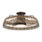 27" Farmhouse Reversible Flush Mount Ceiling Fan