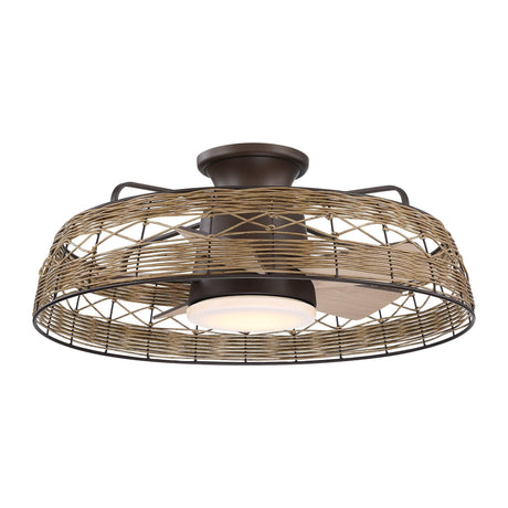 27" Farmhouse Reversible Flush Mount Ceiling Fan