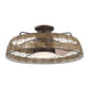 27" Farmhouse Reversible Flush Mount Ceiling Fan