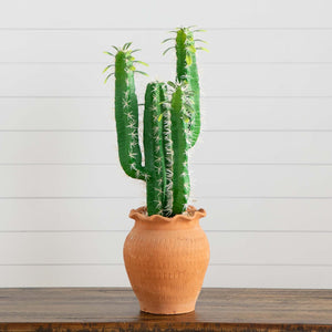 28” Artificial Cactus in Terracotta Planter