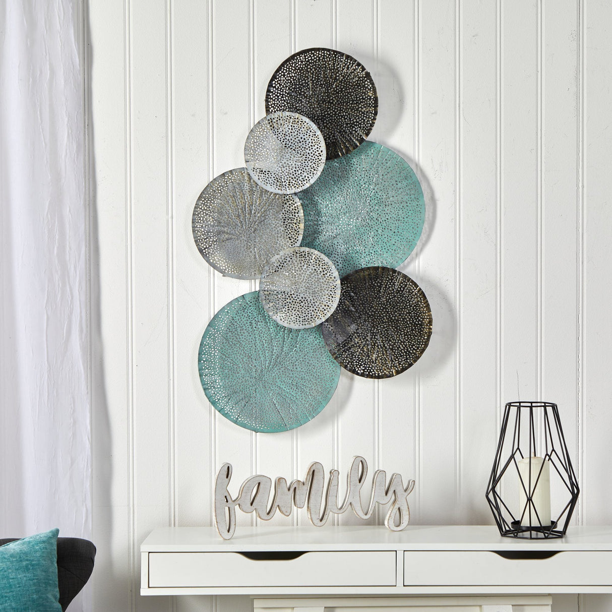 2.5’ x 1’ Layered Metal Wall Art Decor