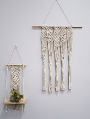 2.5’ x 2’ Hand Woven Macrame Wall Hanging Decor