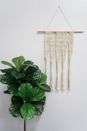 2.5’ x 2’ Hand Woven Macrame Wall Hanging Decor