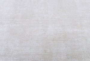 2x3, 5x8, 6x9 and 8x10 Solid Ivory Hand Made Textured Wool Area Rug | Low Pile | No Shedding | TRD163