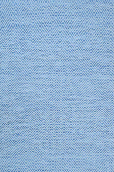 2x3, 5x8, 8x10 Dhurrie Rug, Blue Chevron Rug
