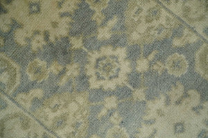 2x3 Hand Knotted Gray and Beige Traditional Persian Oushak Wool Rug | N7223