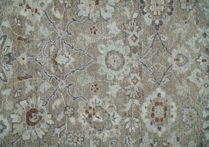 2x4 Gray and Silver Wool Hand Knotted traditional Vintage Antique Rug| N1024