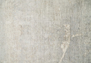 2x4 Hand Knotted Ivory and Beige Modern rug made with Art Silk| N8624