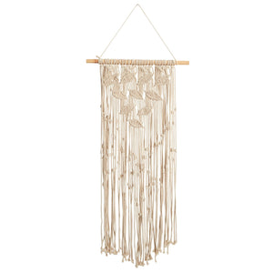 30" Boho Chic Waterfall Leaf Design Macrame Wall Art Décor"