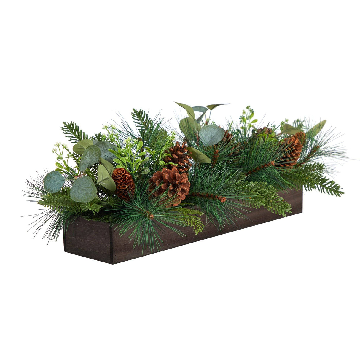 30” Evergreen Pine and Pine Cone Artificial Christmas Centerpiece Arrangement