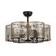 31" Linda Industrial DC Motor Downrod Mount Reversible Ceiling Fan with Lighting and Remote Control