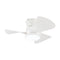 31" Mazon Modern DC Motor Flush Mount Reversible Ceiling Fan with LED Lighting and Remote Control