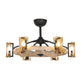 34" Bucholz Farmhouse DC Motor Downrod Mount Reversible Ceiling Fan with Lighting and Remote Control