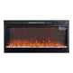 36" Modern Black Insert Electric Fireplace with Remote Control