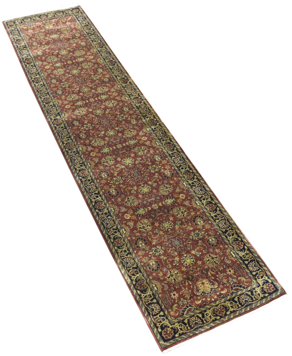 3x12 Fine Runner Hand Knotted Area Rug | Mashad Design Made with Fine New Zealand Wool