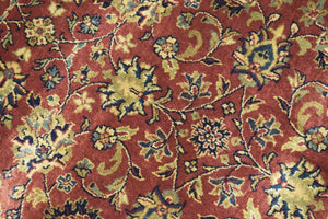 3x12 Fine Runner Hand Knotted Area Rug | Mashad Design Made with Fine New Zealand Wool