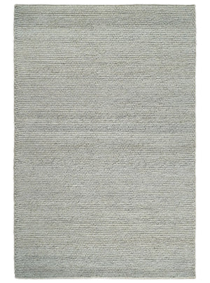 3x5, 5x8, 6x9, 8x10 and 9x12 Solid Silver Wool Blend Felted Chunky Hand Woven Area Rug